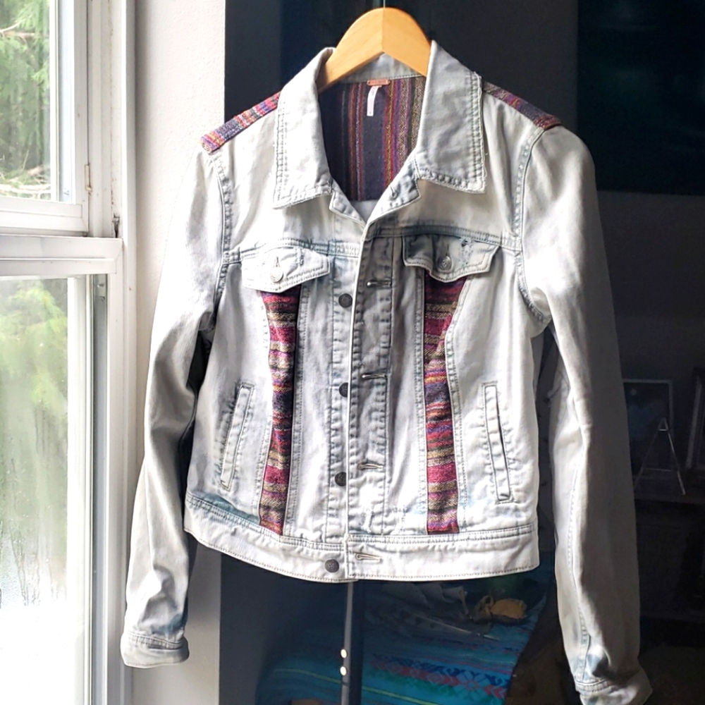 Free People Jean Jacket Boho